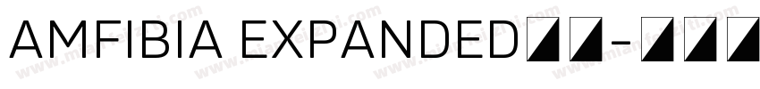AMFIBIA EXPANDED字体字体转换